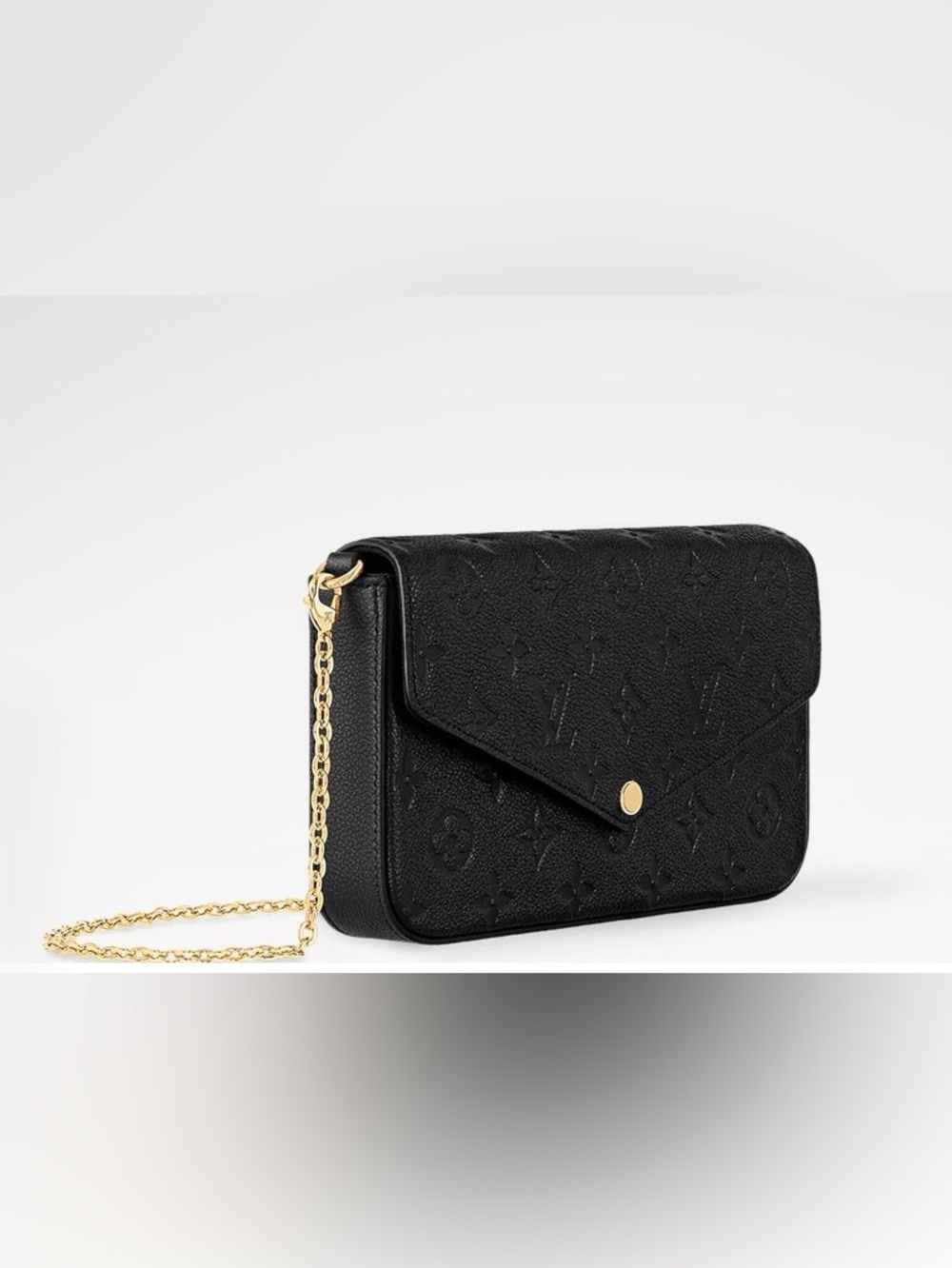 Louis Vuitton Pochette Félicie Monogram  with Gold Chain